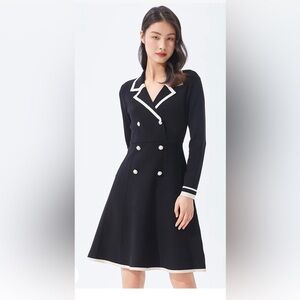 Fitted classy black & cream Dress (comparable to Chanel dress in last photo!)